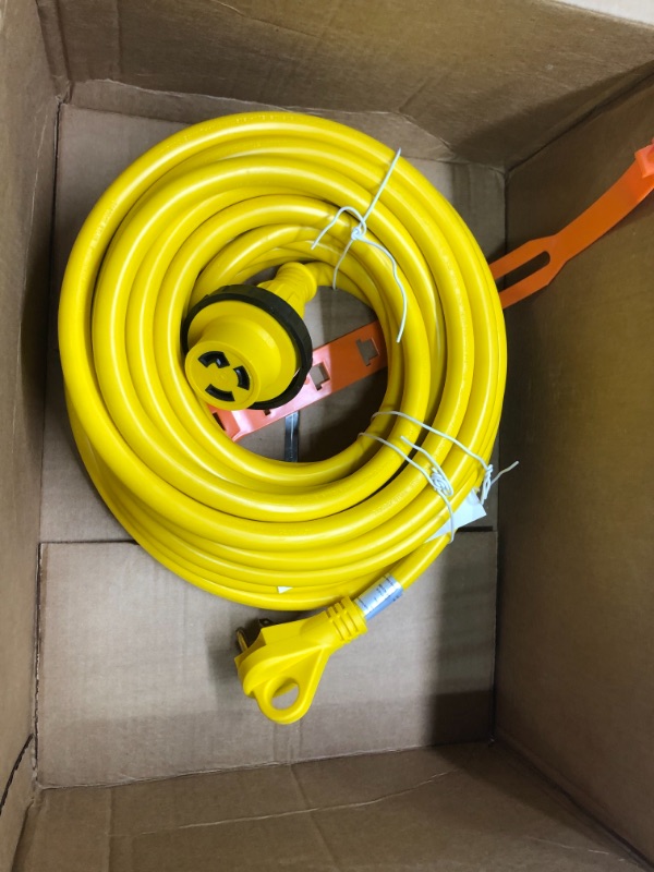 Photo 2 of Kohree 25' RV Power Extension Cord 30 Amp Twist Lock RV Adapter Plug 30M/30F  Grip Handle