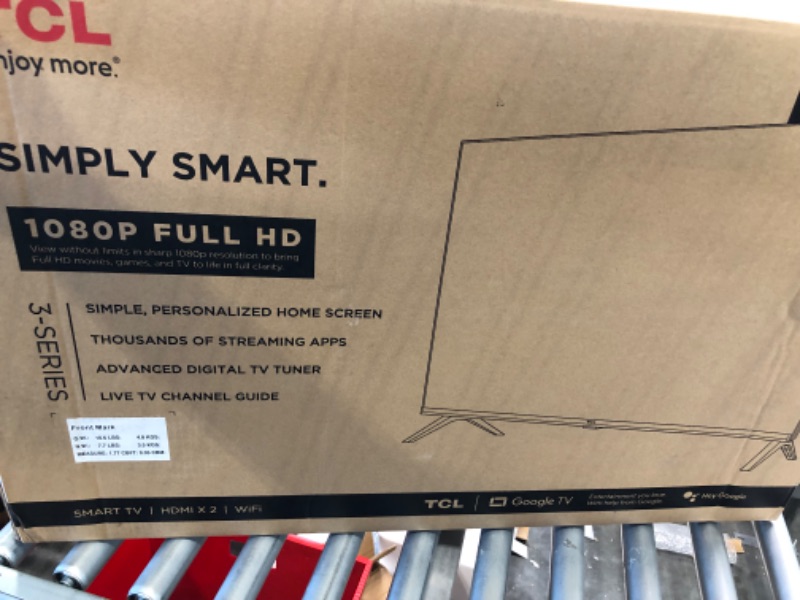 Photo 2 of TCL 32" Class 3-Series Full HD 1080p Smart Google TV – 32S356