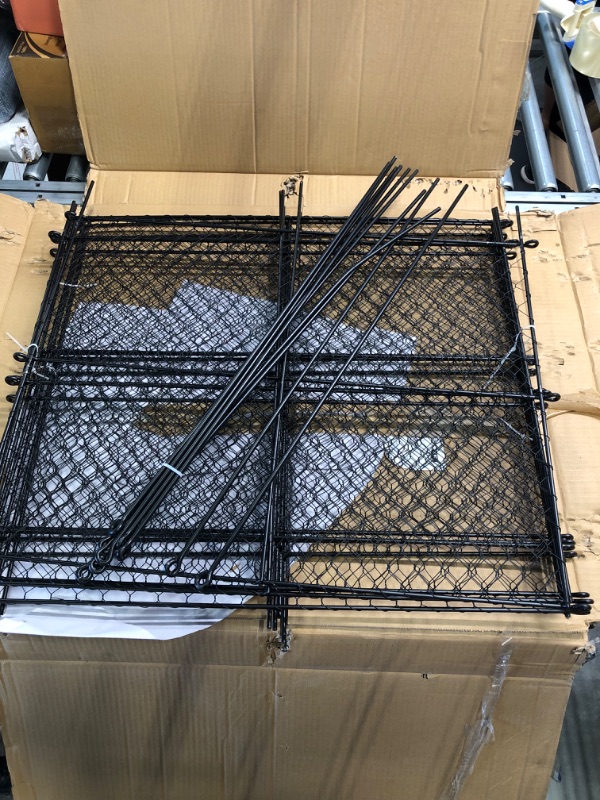 Photo 3 of (2 Packs) 27.5" L x 27.5" W x 20.5" H Chicken Wire Cloche Plant Protectors, Garden Bed Fencing, Protect Vegetables, New Plants/Shrubs 