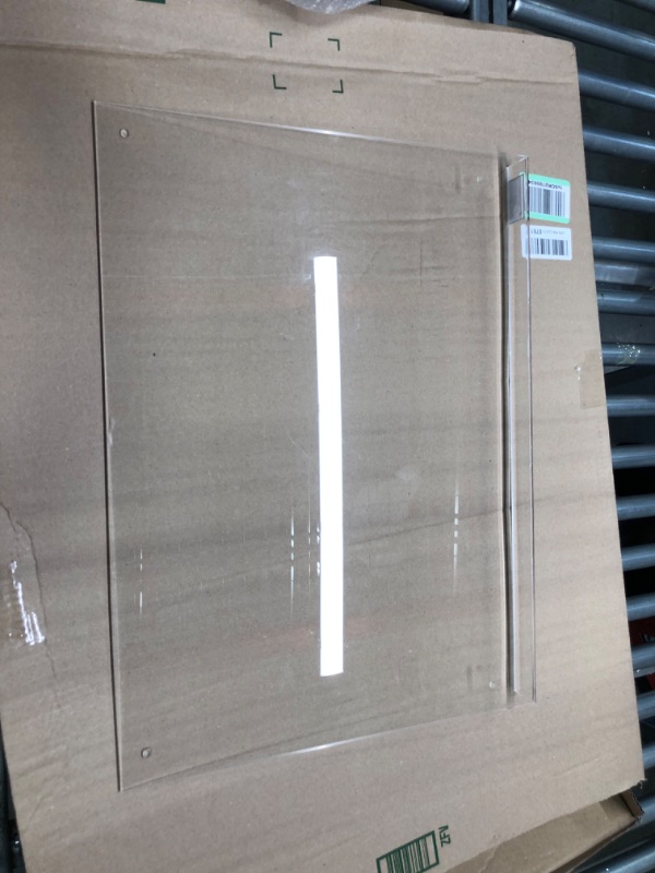 Photo 1 of Acrylic Cutting Board for Kitchen with Lip, Non Slip cutting board (Clear Acrylic) by Wexbi, 24 x 18 inch