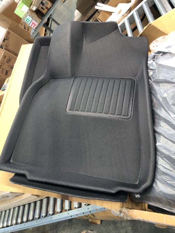 Photo 1 of Tesla Model Y Floor Mats Tesla Model Y All Weather Floor Mats 2023 2022 2021 2020 Tesla Model Y Accessories Anti-Slip Waterproof Floor Liners Cargo Rear Trunk Mat Interior Accessories