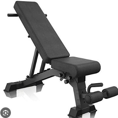Photo 1 of YouTen Adjustable 9 Positions Incline Decline Sit Up Bench Improved Cushion for Exercise, Handles for Dragon Flag, Rated Full Body Workout Foldable Bench for Dragon Flag Black