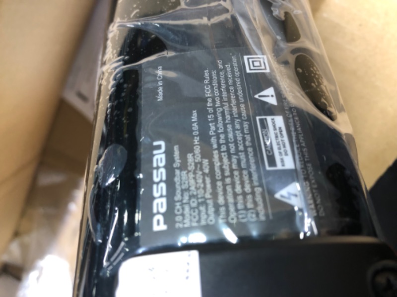 Photo 1 of Passau Sound Bars for TV Speaker with Full-Range Divers, Bass/Treble Adjustable, Bluetooth 5.1, USB, AUX Inputs, 5 EQ TV Soundbar for Projector PC Home Theater