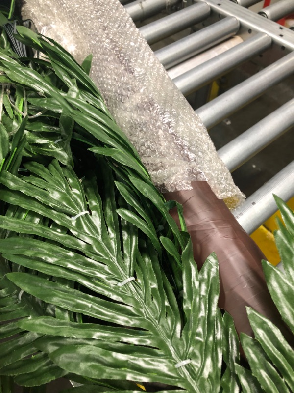 Photo 1 of 8FT LED Lighted Palm Tree with 5 Coconuts, Artificial Tropical Palm Tree Light Indoor Outdoor, Green Fake Palm Tree Lights for Outside Patio Pool Summer Hawaiian Luau Party Tiki Bar Holiday Home Decor