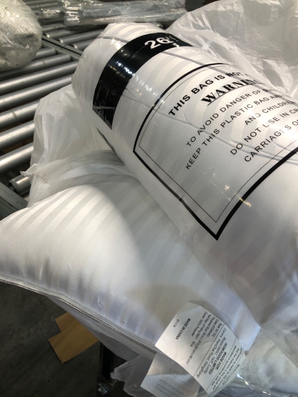 Photo 2 of Basic Beyond Down Alternative Bed Pillow - 2 Pack Hotel Collection Super Soft Standard Size Pillow for Sleeping, 20x26 Inches White Standard (Pack of 2)