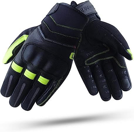 Photo 1 of Men's Summer Motorcycle Glove with Reflectors and Hard Protection on the Joints - Silicone on the Palm and Touch on the Fingers for Smartphones and GPS Screens | Motorcycle Accessories