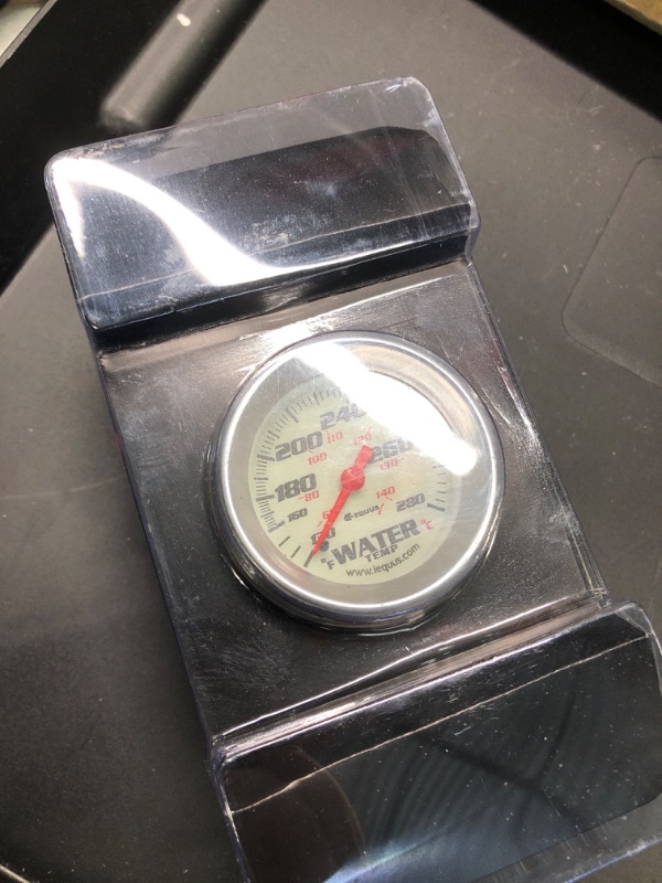 Photo 3 of Equus 8242 2" Mechanical Water Temperature Gauge, White with Aluminum Bezel