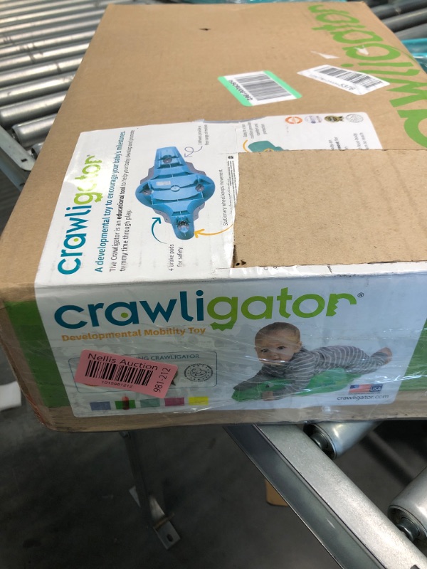 Photo 4 of Crawligator Tummy Time Toy | Perfect for Crawling | Baby Rolling Toy | with Comfort Pad | Provides Mobility for Infants 4-12 Month Old (Green)