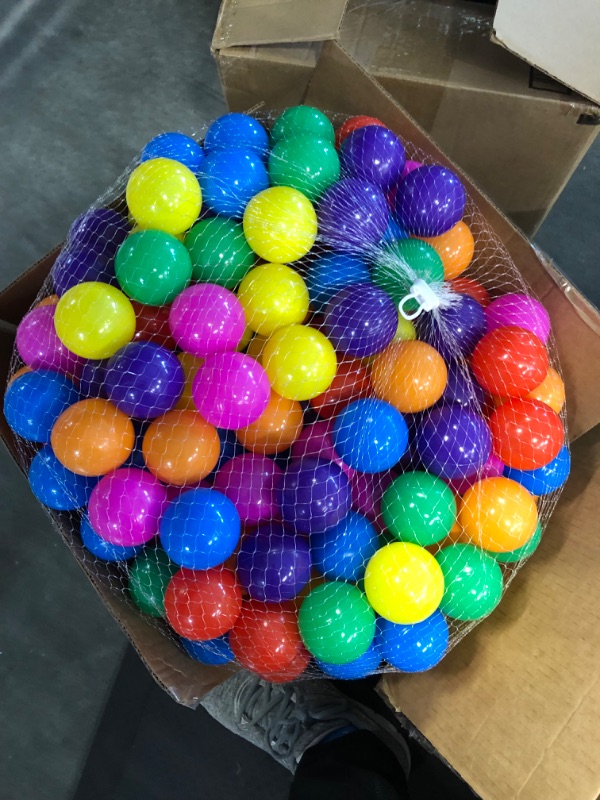 Photo 3 of 50-100 Pack Balls for Ball Tent, BPA Free Colorful Plastic Balls