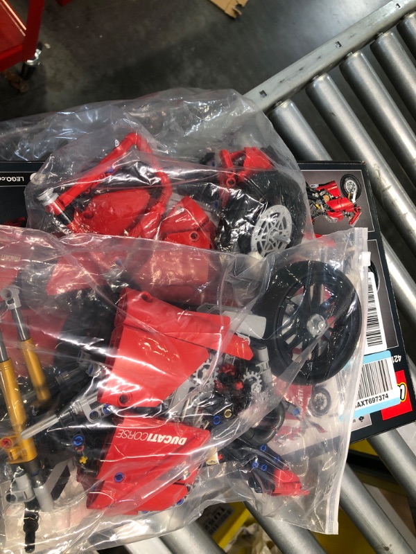 Photo 2 of LEGO Technic Ducati Panigale V4 R Motorcycle 42107 Building Set - Collectible Superbike Display Model Kit with Gearbox and Working Suspension, Fun for Adults, and Motorcycle Enthusiasts