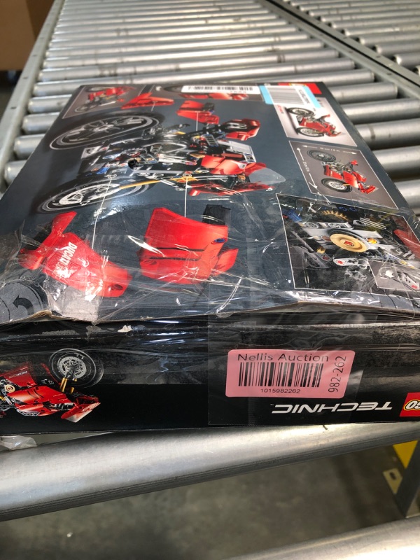 Photo 3 of LEGO Technic Ducati Panigale V4 R Motorcycle 42107 Building Set - Collectible Superbike Display Model Kit with Gearbox and Working Suspension, Fun for Adults, and Motorcycle Enthusiasts