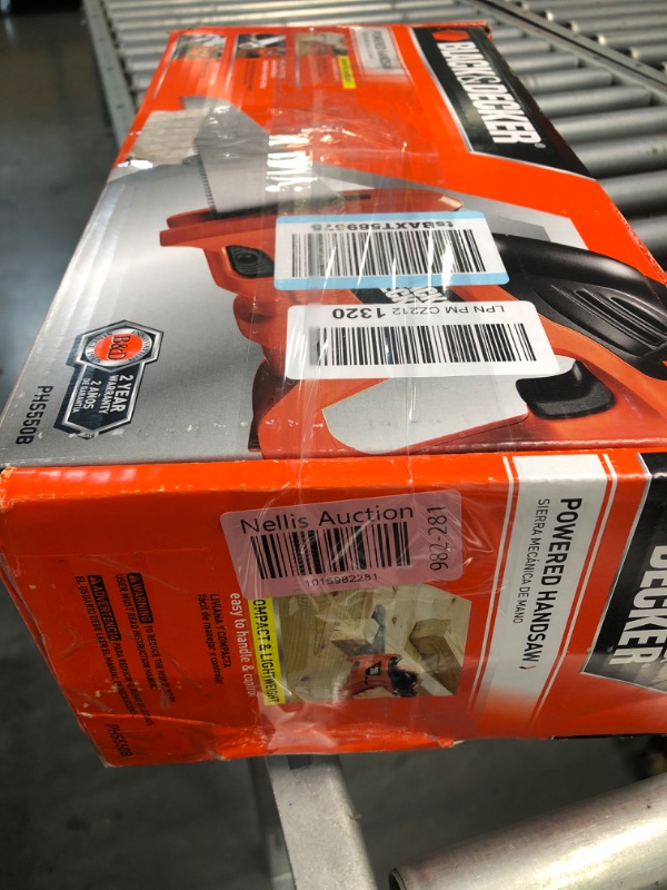 Photo 4 of BLACK+DECKER Electric Hand Saw with Storage Bag, 3.4-Amp (PHS550B) Handsaw