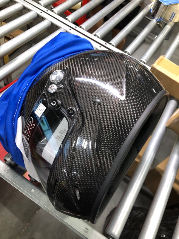 Photo 4 of Conquer Carbon Fiber Full Face Auto Racing Helmet Snell SA2020 Large