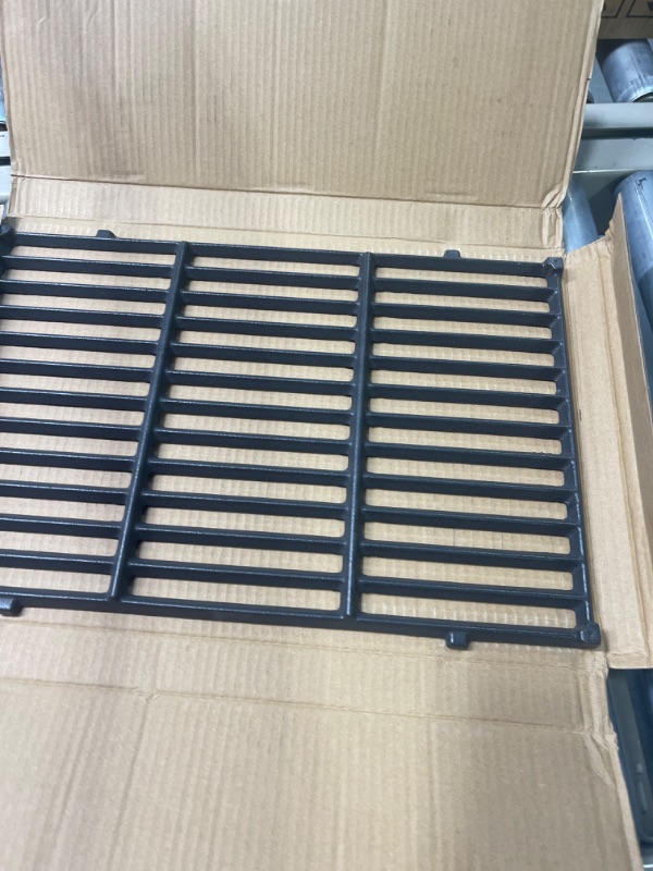 Photo 2 of 17.5 Inch 7638 7525 65906 Grates Replacement Parts for Weber Spirit 300 Series Grill Grate Spirit E-310 E-330 S-310 S-315 Spirit ii E-310 Genesis Silver B/C Gold B/C Spirit 700 Cast Iron Cooking Grate 17.5 x 23.8" for 2pcs cooking grates