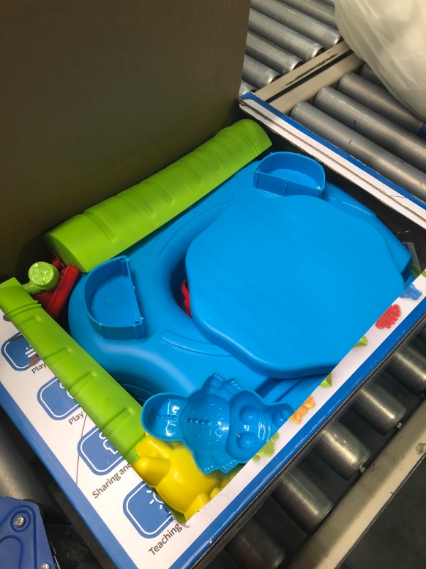 Photo 1 of Bennol Sand Water Table Toys for Toddlers Kids, 3-Tier Outdoor Sand and Water Play Table Toys for Toddlers Kids, Water Activity Tables Beach Toys for Outside Backyard for Toddlers Age 3-5