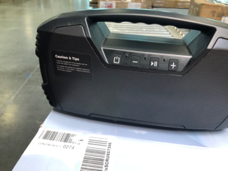 Photo 1 of Portable Wireless Bluetooth Speaker, 40W Loud Sound IPX7 Waterproof Speakers, 32H Playtime, Outdoor Speaker with Handle, Rich Bass, BT 5.0, TWS Pairing, Built-in Mic, for Party, Pool, Beach, Gifts

