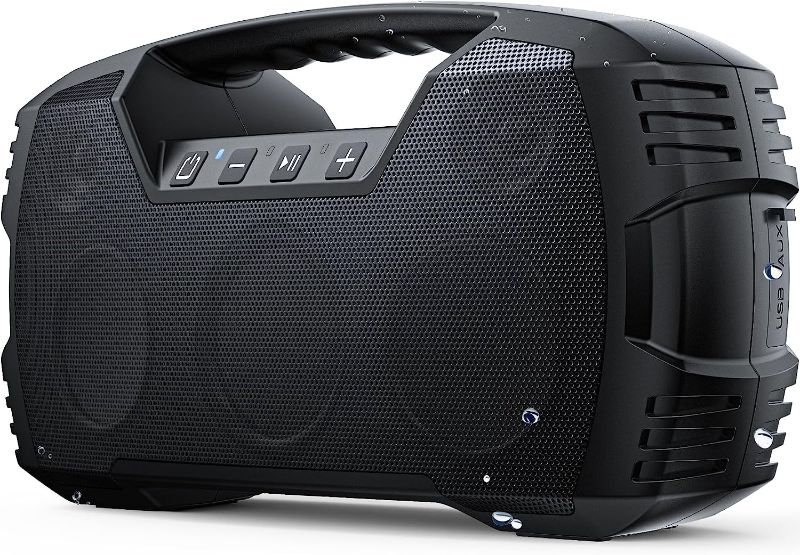 Photo 1 of Portable Wireless Bluetooth Speaker, 40W Loud Sound IPX7 Waterproof Speakers, 32H Playtime, Outdoor Speaker with Handle, Rich Bass, BT 5.0, TWS Pairing, Built-in Mic, for Party, Pool, Beach, Gifts
