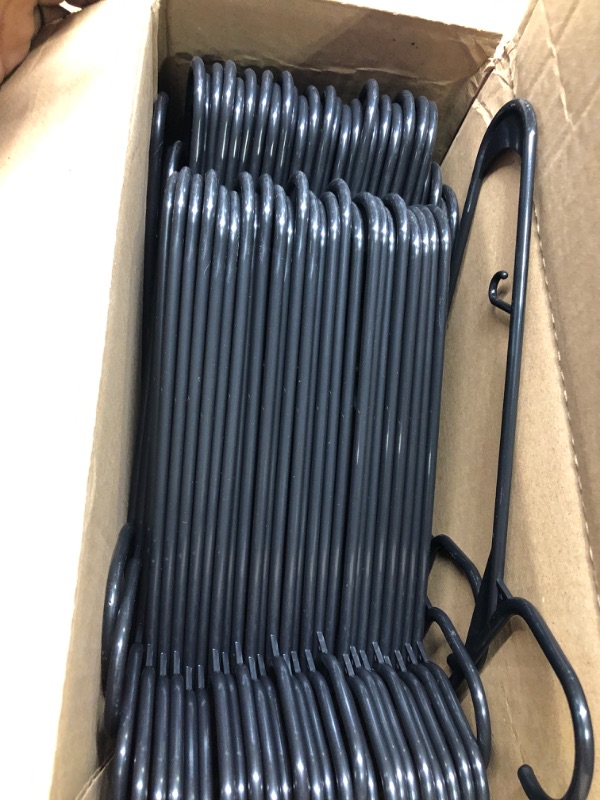 Photo 1 of Black Plastic Hangers 60 Pack, Durable Clothes Hanger with Hooks, Space Saving Hangers are Perfect for Use in Any Closet, Light-Weight Clothes Hangers Plastic for Everyday Use