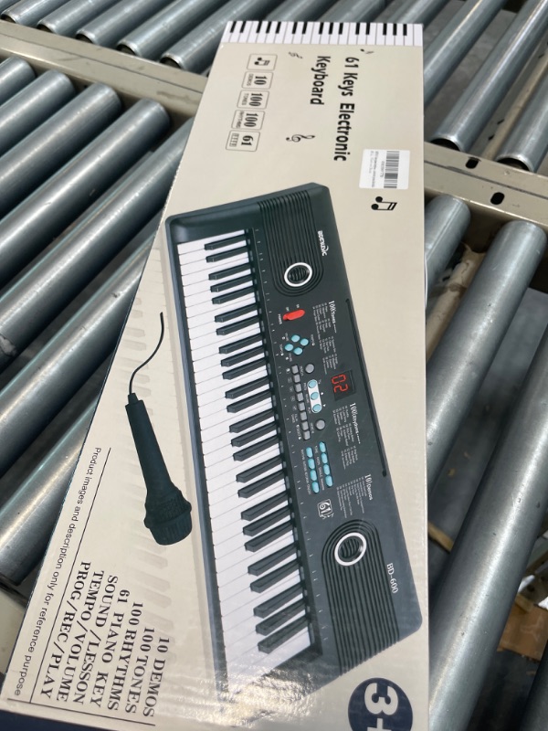 Photo 3 of 61 key piano keyboard, Electronic Digital Piano with Built-In Speaker Microphone, Portable Keyboard Gift Teaching for Beginners?electric piano for kids 61 Keys Keyboard piano