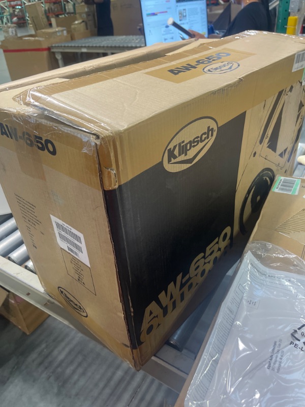 Photo 1 of Klipsch AW-650 Indoor/Outdoor Speaker, White (Pair) - Two-Way All-Weather Loudspeakers - 6.5” IMG Woofer & 1” Titanium Dome Tweeter - UV-Resistant Enclosure White Speaker