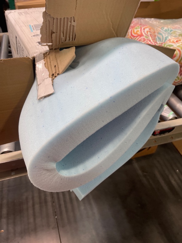 Photo 1 of Linenspa 2 Inch Gel Infused Memory Foam Mattress Topper, Twin & Premium Smooth Fabric Mattress Protector-100% Waterproof-Hypoallergenic-Vinyl Free Protector, Twin, White