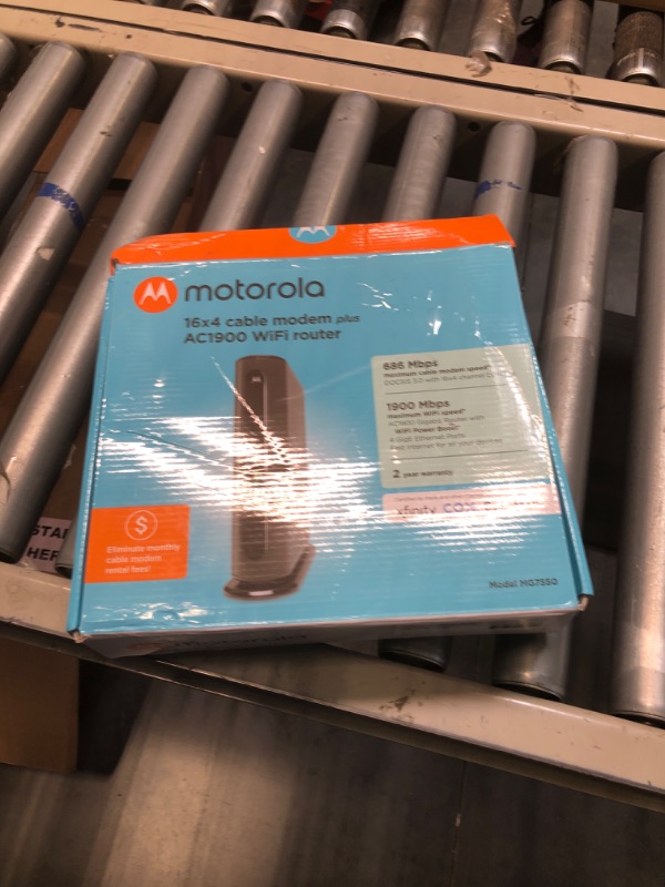 Photo 3 of Motorola MG7550 - Modem with Built in WiFi | Approved for Comcast Xfinity, Cox, Spectrum | For Plans Up to 300 Mbps | DOCSIS 3.0 + AC1900 WiFi Router | Power Boost Enabled