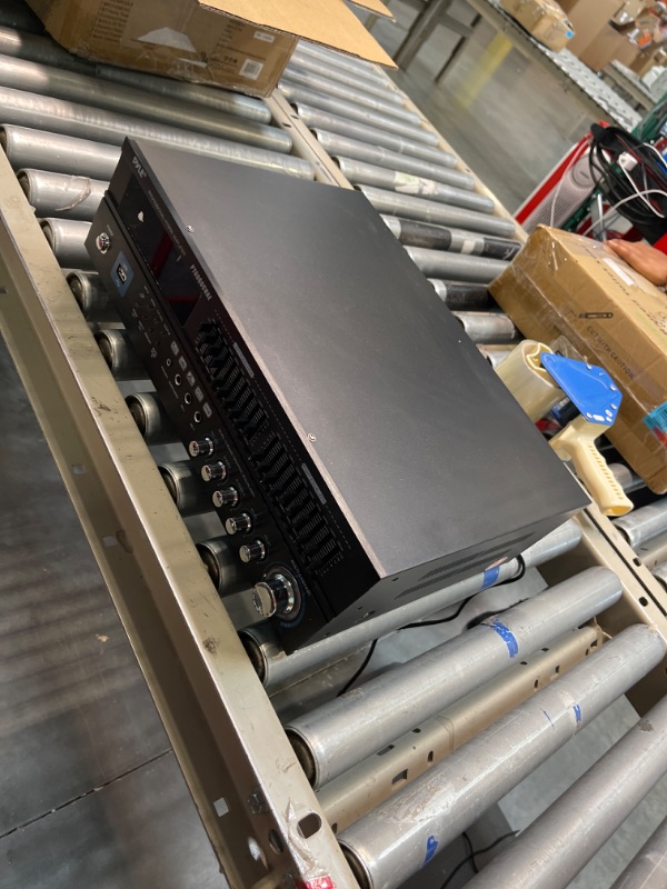 Photo 1 of 6-Channel Bluetooth Hybrid Home Amplifier - 2000W Home Audio Rack Mount Stereo Power Amplifier Receiver w/ Radio, USB/AUX/RCA/Mic, Optical/Coaxial, AC-3, DVD Inputs, Dual 10 Band EQ - Pyle PT6060CHAE 2000 Watt Amplifier