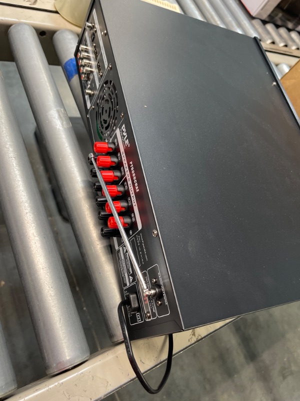 Photo 1 of 6-Channel Bluetooth Hybrid Home Amplifier - 2000W Home Audio Rack Mount Stereo Power Amplifier Receiver w/ Radio, USB/AUX/RCA/Mic, Optical/Coaxial, AC-3, DVD Inputs, Dual 10 Band EQ - Pyle PT6060CHAE 2000 Watt Amplifier