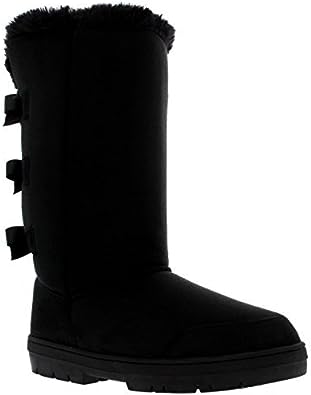 Photo 1 of Womens Triplet Bow Tall Classic Waterproof Winter Rain Snow Boots SIZE 9