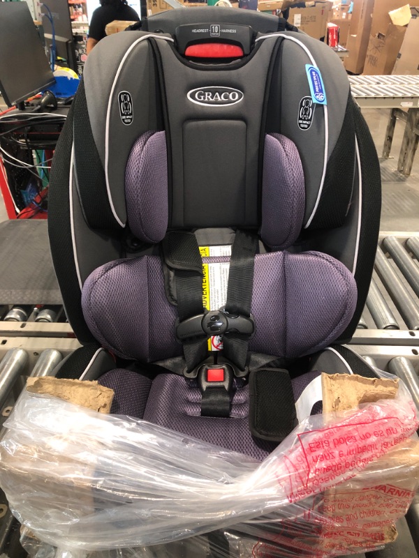 Photo 3 of Graco SlimFit 3 in 1 Car Seat, Slim & Comfy Design Saves Space in Your Back Seat, Annabelle, 1 Count (Pack of 1) SlimFit Annabelle