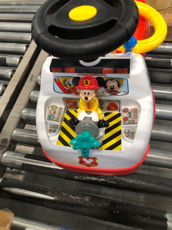 Photo 4 of Disney Mickey Mouse Fire Truck Interactive Ride On