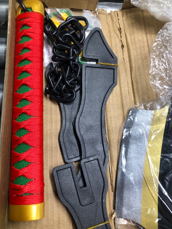 Photo 1 of Demon Slayer Sword Anime Sword 41inch - with Belt - Zenitsu Sword & Tanjirou Sword & Rengoku Sword - Various Styles Available Tengen Uzui Gold