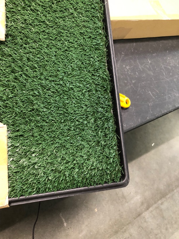 Photo 1 of Artificial Grass Puppy Pee Pad for Dogs and Small Pets - 20x25 Reusable 3-Layer Training Potty Pad with Tray - Dog Housebreaking Supplies by PETMAKER