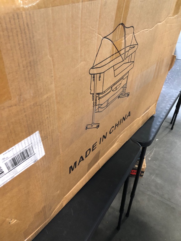Photo 1 of GoFirst Bedside Bassinet for Baby, Bedside Sleeper with Wheels, Heigt Adjustable, with Mosquito Nets, Large Storage Bag, for Infant/Baby/Newborn BLUE