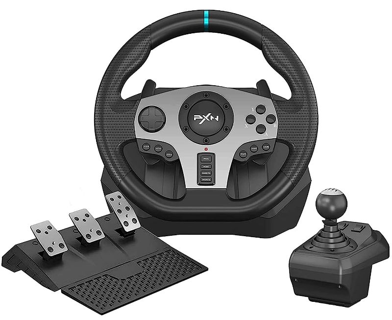 Photo 1 of 
PXN V9 Gaming Racing Wheel with Pedals and Shifter, Steering Wheel for PC, Xbox One, Xbox Series X/S, PS4, PS3 and Nintendo Switch