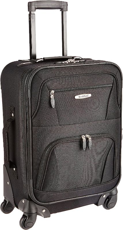 Photo 1 of Rockland Expandable Spinner Carry On, Black, 19-Inch