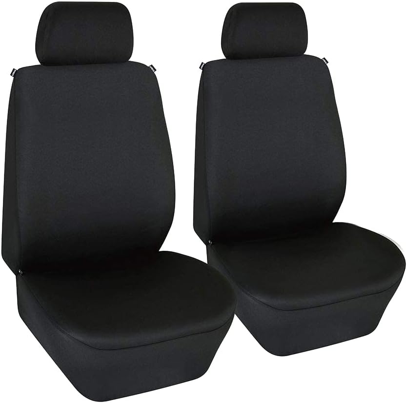 Photo 1 of Elantrip Waterproof Front Car Seat Covers Set Universal Fit Bucket Seat Protector Airbag Compatible for Cars SUVs Trucks Vans, Gray and Black 2 PCS Black&Grey2