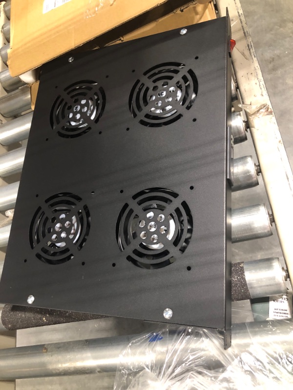 Photo 1 of Rack Mount Fan - 4 Fans Server Cooling System - 1U 19" Rackmount Cabinet Panel w/Adjustable Temperature Control (Heat Monitor - Digital Display) Alarm Sensor (Overheat Air Flow Exhaust) Tupavco TP1701638362929907

