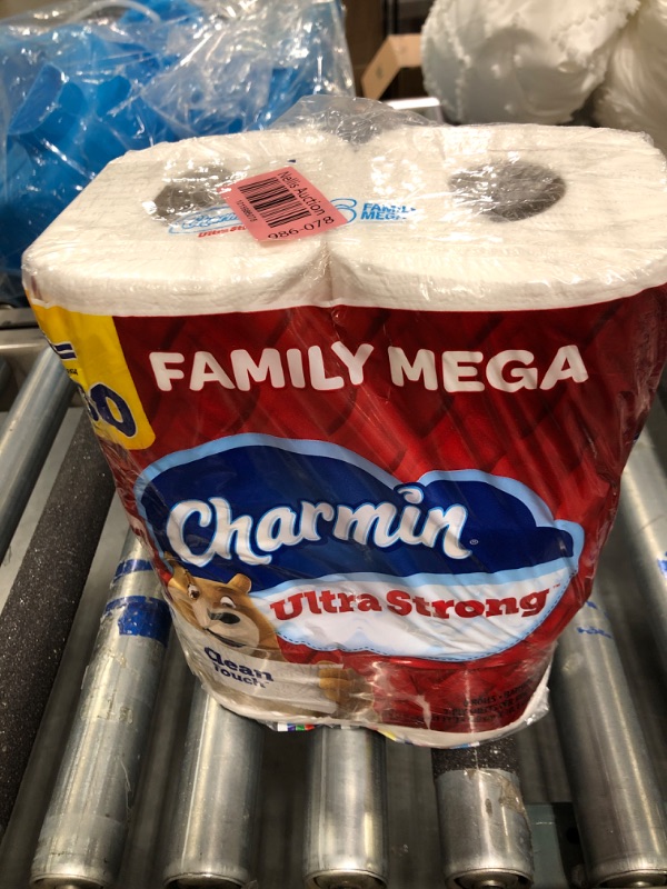 Photo 1 of Charmin Ultra Strong Toilet Paper, 6 Mega Rolls = 24 Regular Rolls