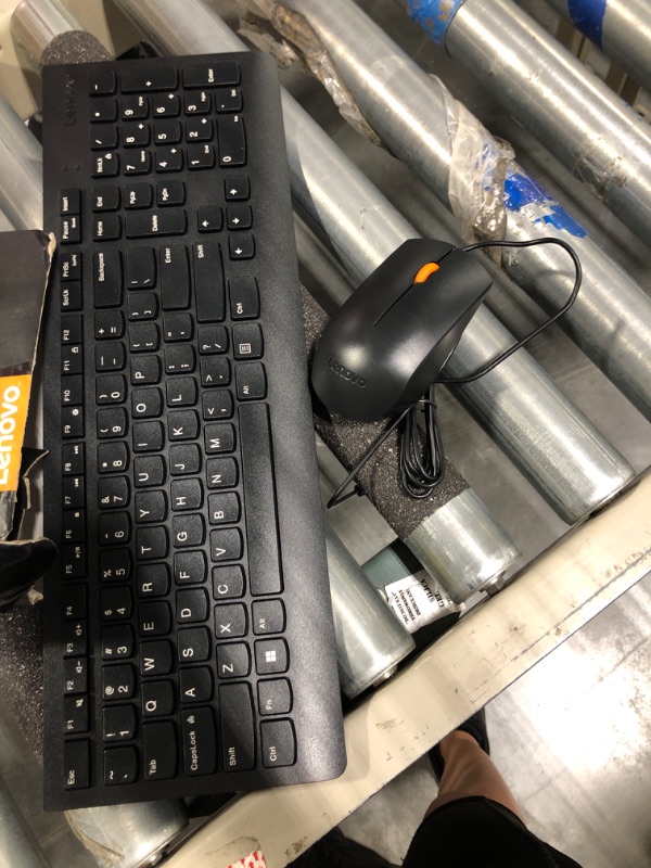 Photo 1 of Lenovo 510 Wireless Keyboard & Mouse Combo, 2.4 GHz Nano USB Receiver, Full Size, Island Key Design, Left or Right Hand, 1200 DPI Optical Mouse, GX30N81775, Black