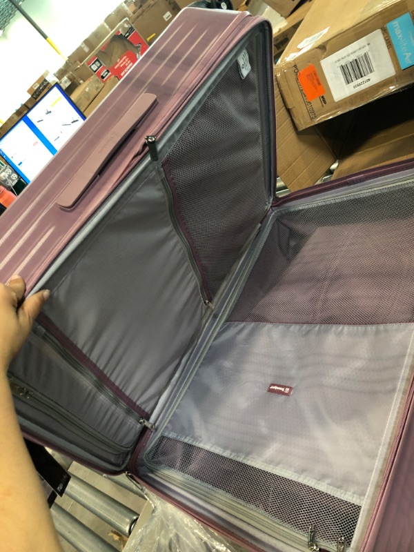 Photo 5 of Travelpro Maxlite Air Hardside Expandable Luggage, 8 Spinner Wheels, Lightweight Hard Shell Polycarbonate, Orchid Pink Purple, Checked-Large 28-Inch Checked-Large 28-Inch Orchid Pink Purple