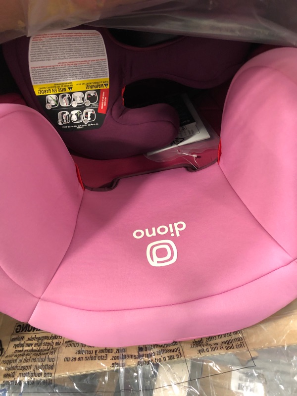 Photo 3 of Diono Cambria 2 XL, Dual Latch Connectors, 2-in-1 Belt Positioning Booster Seat, High-Back to Backless Booster with Space and Room to Grow, 8 Years 1 Booster Seat, Pink 2020 Pink