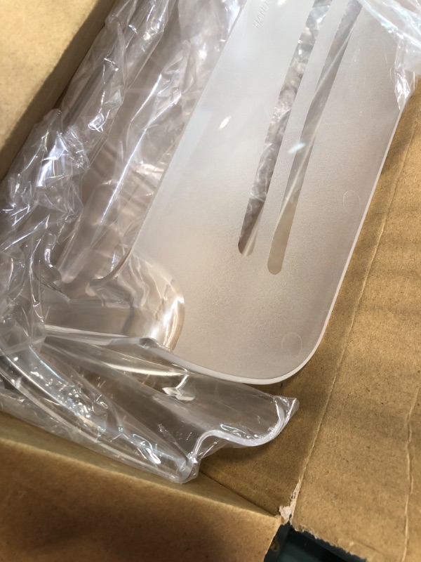 Photo 1 of 240323002 Refrigerator Door Bin Shelf Compatible with Frigidaire or Electrolux, Bottom 2 Shelves on Refrigerator Side, Clear, Double Unit, Replaces PS429725, AP2115742