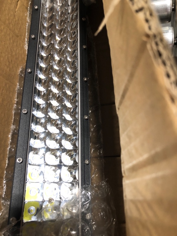 Photo 2 of LED Light Bar T-Former Curved 32 Inch Triple Row 585W Flood Spot Combo Beam Off Road Lights 2pc 4inch 60W Spot Driving Fog Lights with Rocker Switch Harness Wiring for Trucks ATV UTV Polaris Jeep Boat 32Inch White