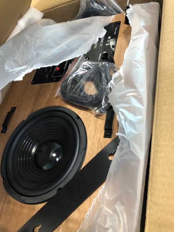 Photo 1 of Theater Solutions SUB8SM Slim Subwoofer (Mahogany), 8-Inch Slim 8 in Slim