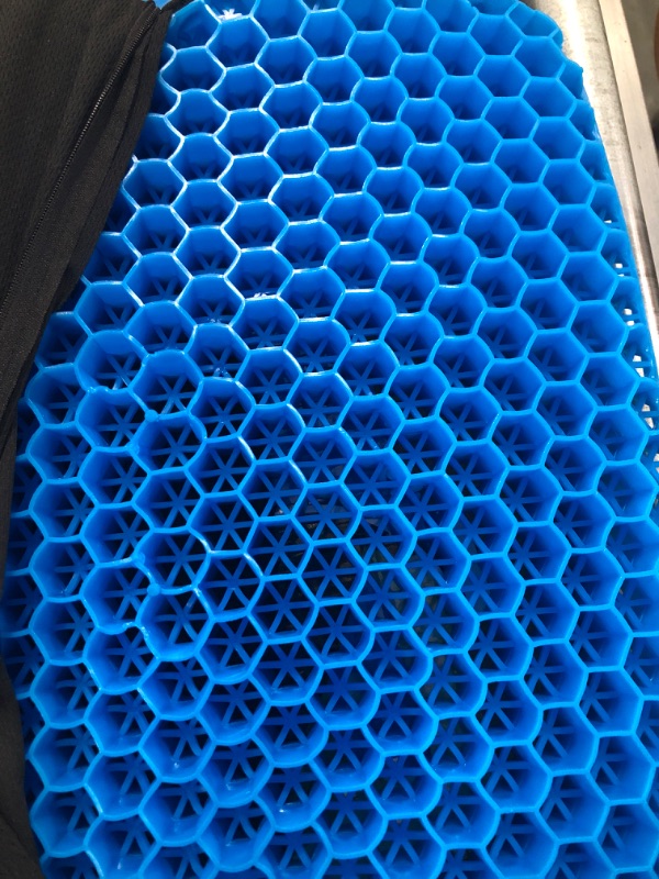 Photo 1 of Abroca Gel Seat Cushions for Long Sitting, Double Thick Cooling Seat Pads for Back Sciatica Tailbone Pain Pressure Relief with Non-Slip Cover, Chair Pads for Car Seat Driver, Office Desk,Wheelchair