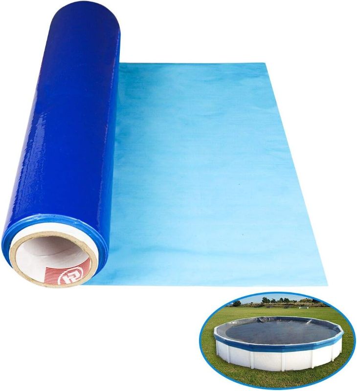 Photo 1 of Air Jade Winter Cover Seal Wrap for Above Ground Pools, Heavy Duty Self-Adhering Film Roll Pool Covers