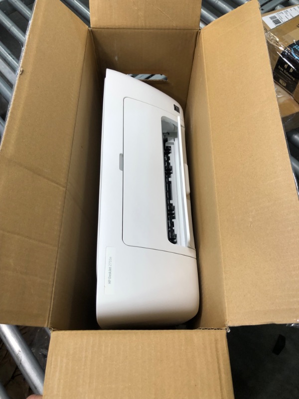 Photo 1 of HP DeskJet 2755e Wireless Color All-in-One Printer with bonus 6 months Instant Ink (26K67A), white