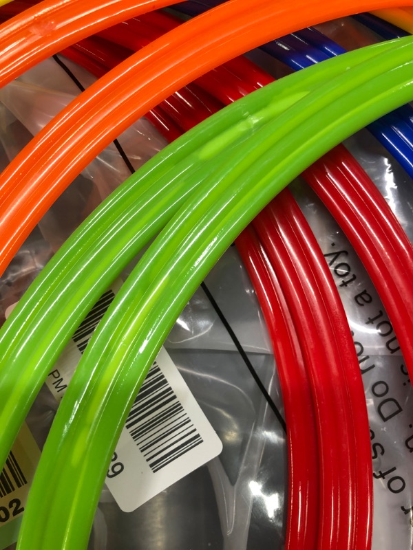 Photo 1 of 12 Pcs Obstacle Course Ring Set Exercise Hoop for Kids Large Hoop Plastic Toys Playground Toys for Gymnastics Practice Party Games Educational Activities Holiday Decoration, 5 Colors (15.8 Inch)
