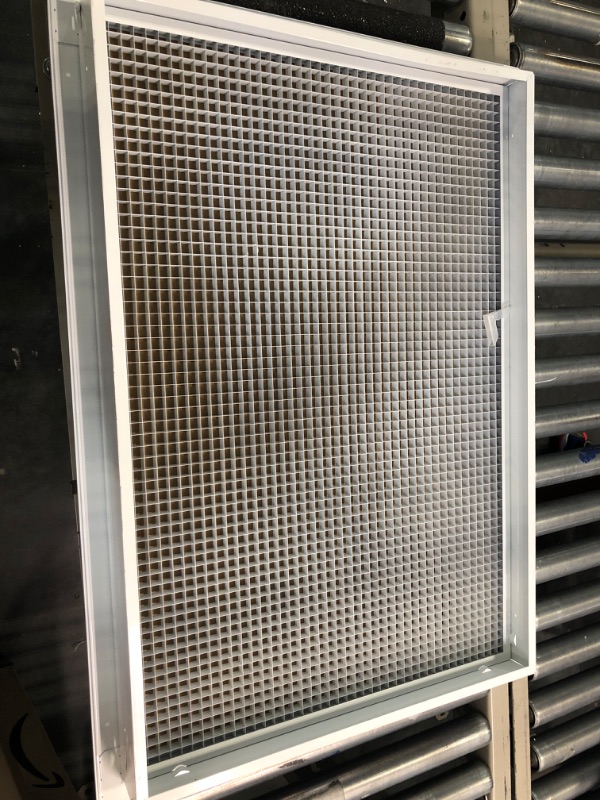 Photo 1 of 6" x 6" Cube Core Eggcrate Return Air Filter Grille for 1" Filter - Aluminum - White [Outer Dimensions: 8.5" x 8.5] 6 x 6 Return *Filter* Grille